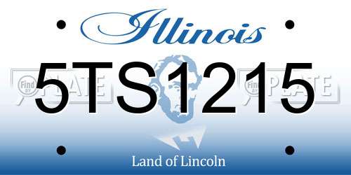 5TS1215 Illinois License Plate