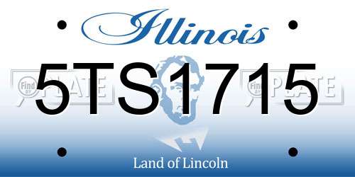 5TS1715 Illinois License Plate