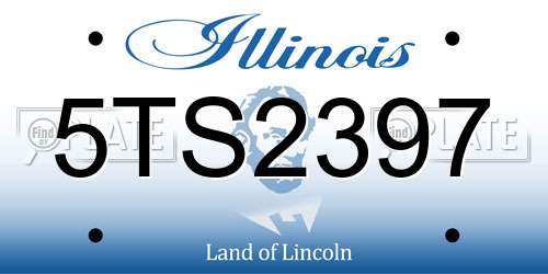 5TS2397 Illinois License Plate