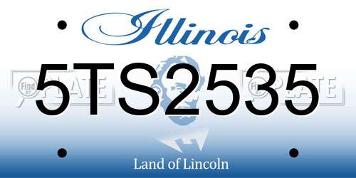 5TS2535 Illinois License Plate