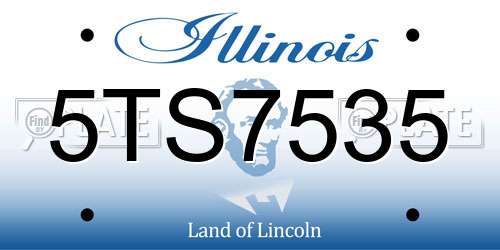 5TS7535 Illinois License Plate