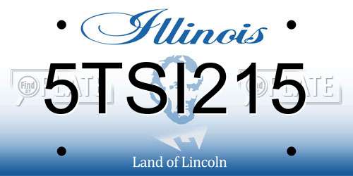 5TSI215 Illinois License Plate