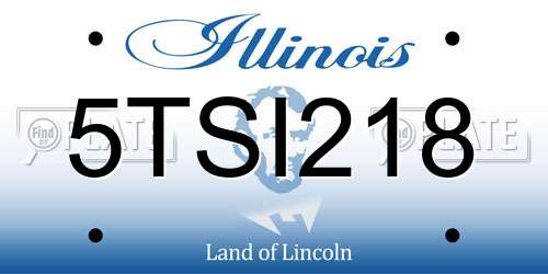 5TSI218 Illinois License Plate