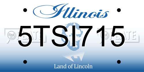 5TSI715 Illinois License Plate