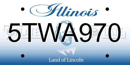 5TWA970 Illinois License Plate