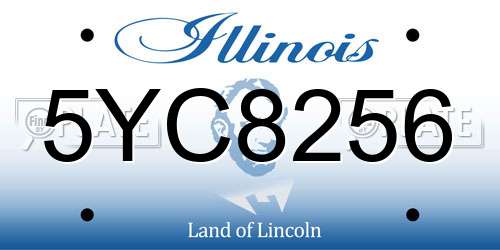5YC8256 Illinois License Plate
