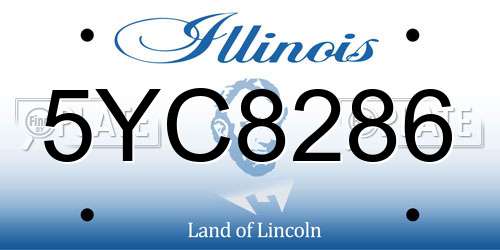 5YC8286 Illinois License Plate