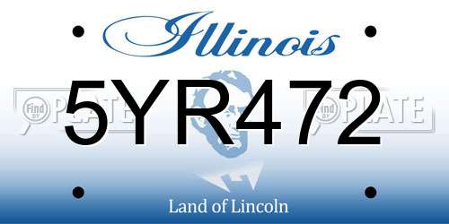 5YR472 Illinois License Plate