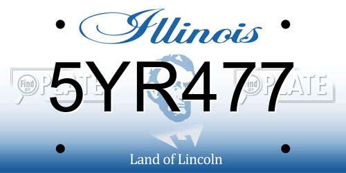 5YR477 Illinois License Plate