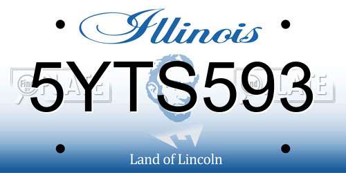 5YTS593 Illinois License Plate