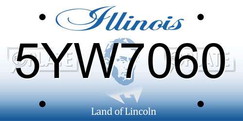 5YW7060 Illinois License Plate