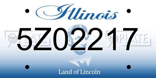 5Z02217 Illinois License Plate