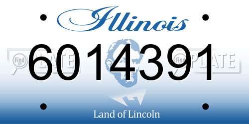 6014391 Illinois License Plate