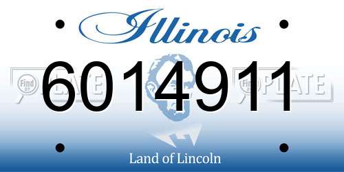 6014911 Illinois License Plate
