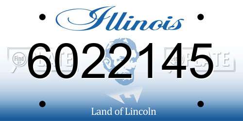 6022145 Illinois License Plate