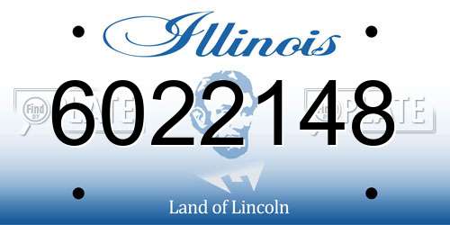 6022148 Illinois License Plate