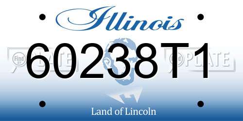 60238T1 Illinois License Plate