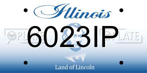6023IP Illinois License Plate