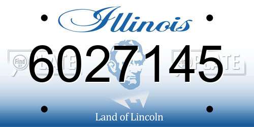 6027145 Illinois License Plate