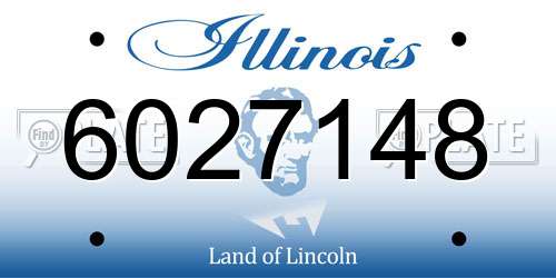 6027148 Illinois License Plate