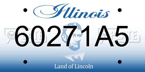 60271A5 Illinois License Plate