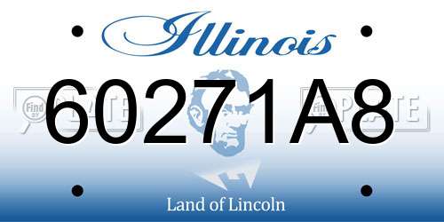 60271A8 Illinois License Plate
