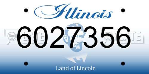 6027356 Illinois License Plate