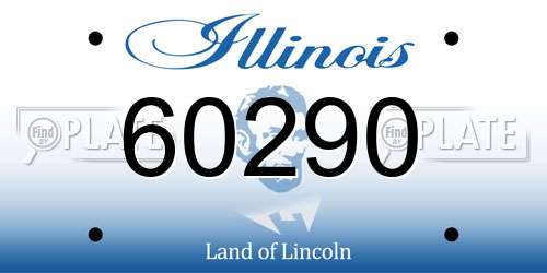 60290 Illinois License Plate