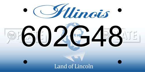 602G48 Illinois License Plate