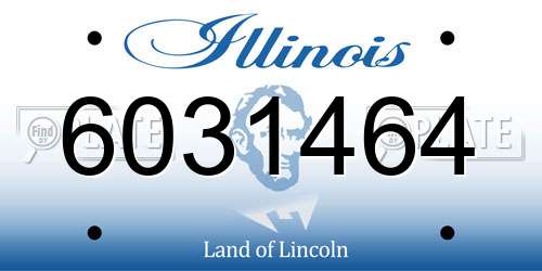 6031464 Illinois License Plate
