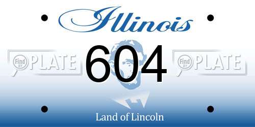 604 Illinois License Plate