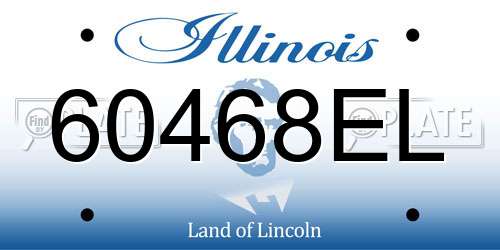 60468EL Illinois License Plate