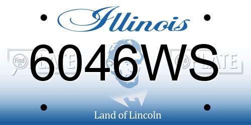 6046WS Illinois License Plate