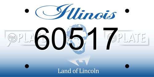 60517 Illinois License Plate