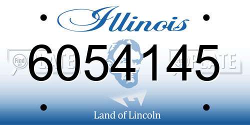 6054145 Illinois License Plate