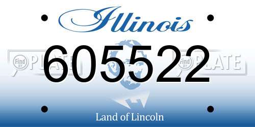 605522 Illinois License Plate