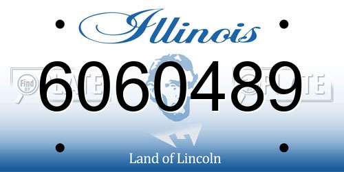 6060489 Illinois License Plate