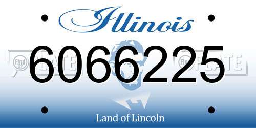 6066225 Illinois License Plate