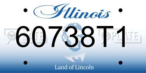 60738T1 Illinois License Plate