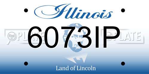 6073IP Illinois License Plate