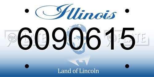 6090615 Illinois License Plate