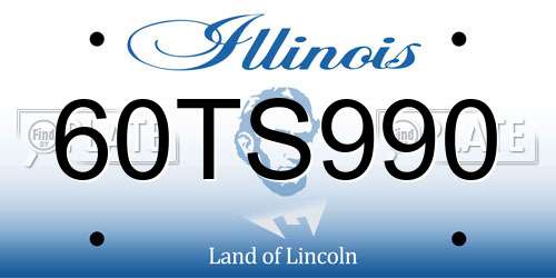 60TS990 Illinois License Plate