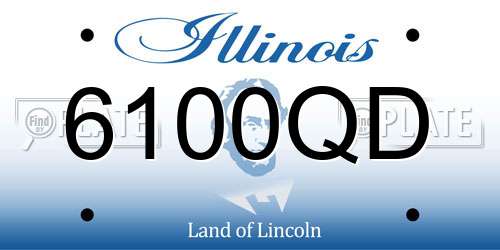 6100QD Illinois License Plate