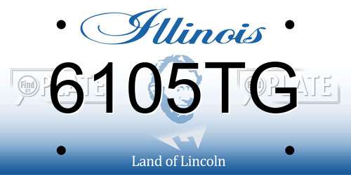 6105TG Illinois License Plate