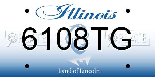6108TG Illinois License Plate