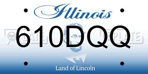 610DQQ Illinois License Plate