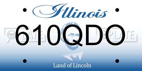 610QDO Illinois License Plate