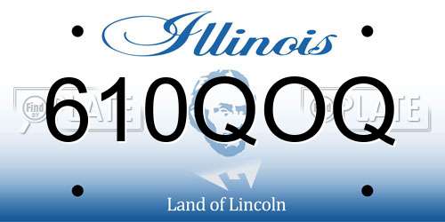 610QOQ Illinois License Plate