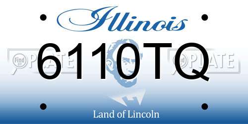 6110TQ Illinois License Plate