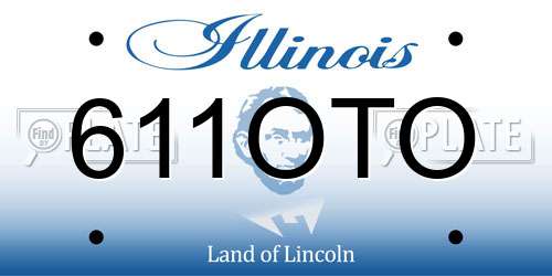 611OTO Illinois License Plate